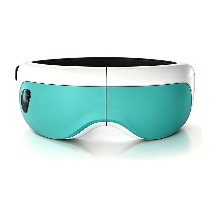YBB-6 smart eye massager in cyan and white