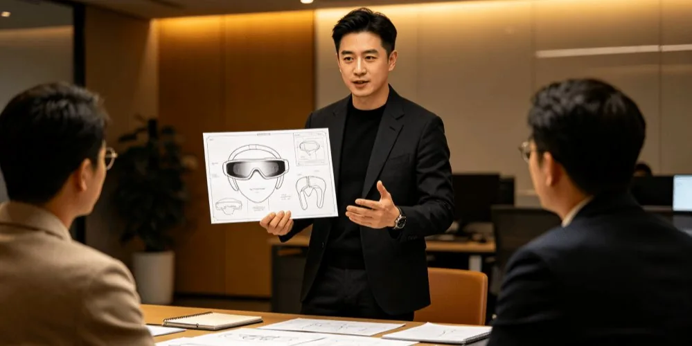 Product design review meeting at Fu an Yanbaobao Electronics
