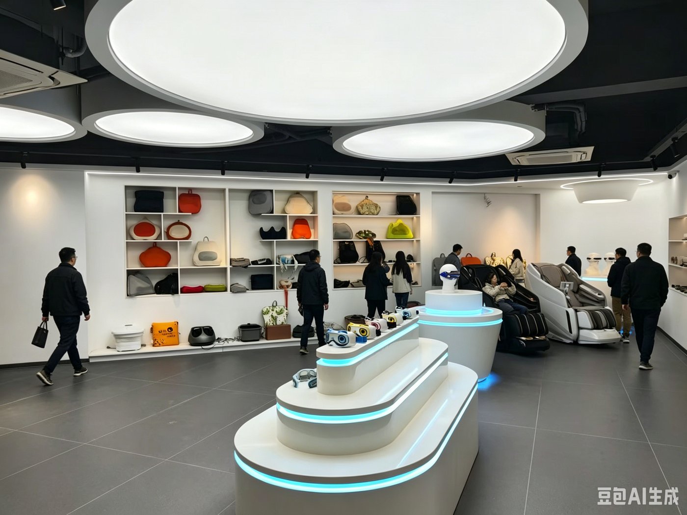 Exhibition and product display area