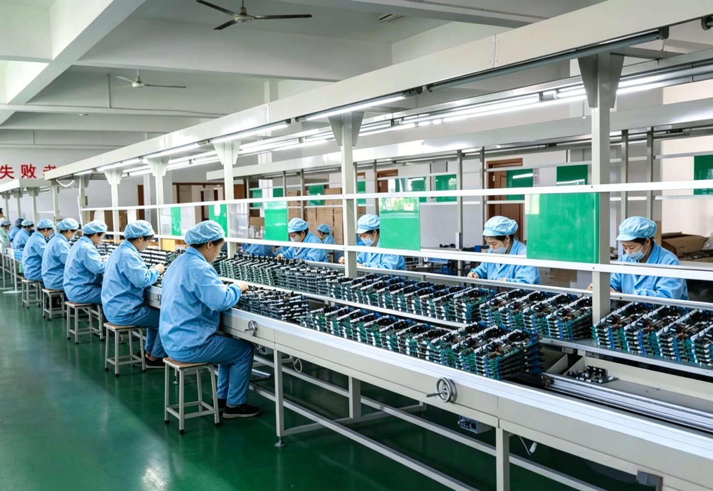 Production line for smart eye massagers
