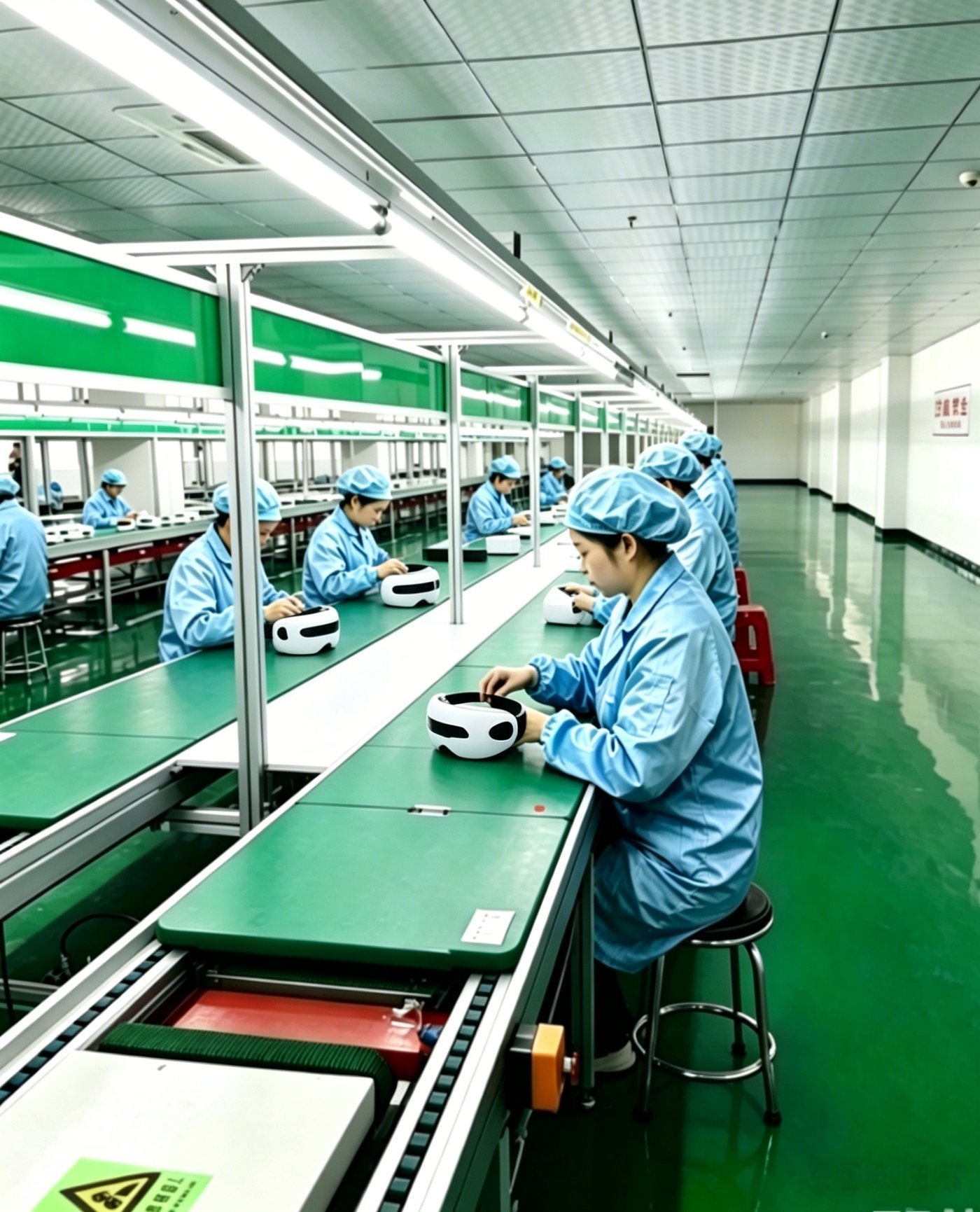 Production line for smart eye massagers