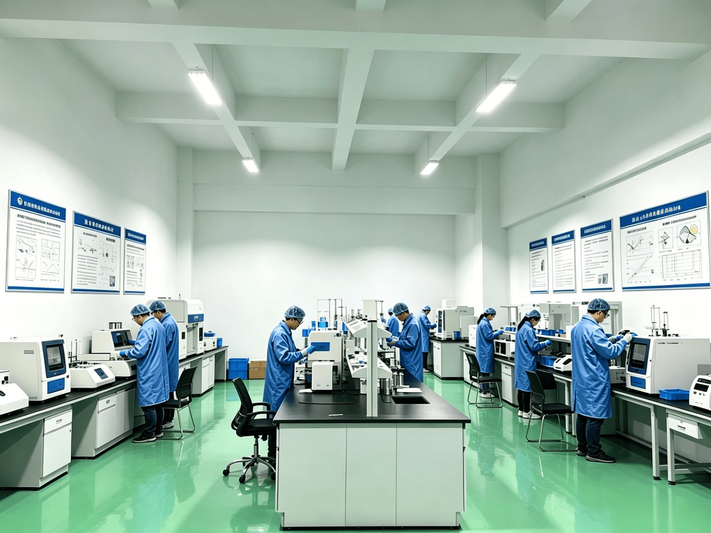 Testing laboratory for eye massager quality control