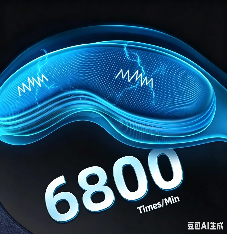 6,800 RPM high-frequency vibration